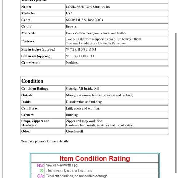 Louis Vuitton Monogram Canvas Wallet - Picture 16 of 16